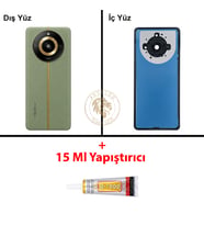 Oppo KAPAK Yapıştırıcı Realme 11 Pro Plus Yeşil Yapıştırıcı B-7000 Yapıştırıcı Arka Kapak Arka Cam Batarya Kapağı Lazer Kesim Kapak Pil Kapağı Back Cover