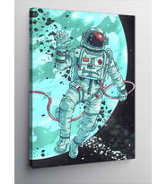 Kanvas Tablo El Sallayan Astronot Ve Uzay