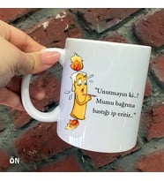 Size Özel Mum Seramik Baskılı Kupa Bardaklar