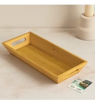 Northcity Bambu Sunum Tepsisi 16x35x4.5 cm (Çift Kulplu)