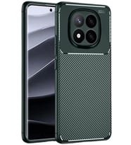 Newface Xiaomi Redmi Note 14 Pro Plus Kılıf Auto Focus Karbon Kapak - Koyu Yeşil