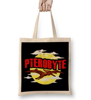 Funny Pterobyte Pterodactyl Dinosaur Flying Dino Bez Çanta Uzun Saplı