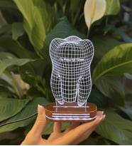 Diş Hekimlerine Özel  3D Led Lamba (Beyaz)