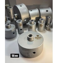 MERMER SULU VAKUMLU KAROT 100 MM (Gri)