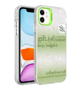 Apple iPhone 11 Kılıf Mermer Desenli Zore Marbello Kılıf (Yeşil)