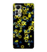 PrintiFy Xiaomi Redmi Note 12S Uyumlu Kamera Korumalı Semboller Tasarımlı Şeffaf Kılıf