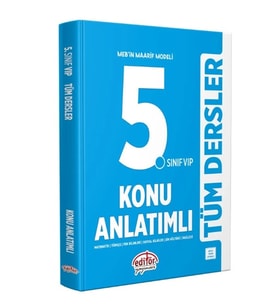 Editör 5.Sınıf Tüm Dersler Vip Konu Anlatımlı