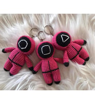 Squid Game Amigurumi Organik Anahtarlık Oyuncak