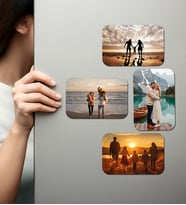 Kişiye Özel Ahşap Fotoğraflı UV Baskılı Magnet