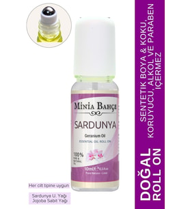 Minia Bahçe Aromaterapi Sardunya Roll-On, %100 Doğal, 10ml