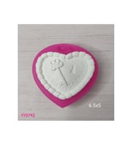 YY0742 Anahtar ve Kilitli Kalp Silikon Kalıp