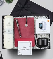 Stanley Termos Xiaomi Akıllı Saat Hoparlör Kalem Defter Hediye Seti (Kırmızı)