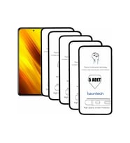 Poco X3 Nfc İle Uyumlu Ekran Koruyucu Tam Kaplayan 5li Set