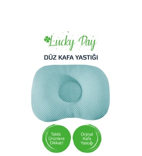 Kafa Yastığı Mavi Bebek Kafa Yastığı, Bebek Yastığı, Organik Pamuk Kumaş