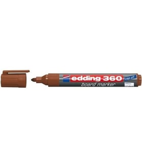 EDDİNG 360 SİLİNEBİLİR BEYAZ TAHTA KALEMİ BOARD MARKER KAHVERENGİ