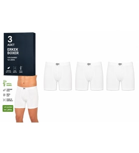Yıldız Çamaşır Erkek Bambu Likralı Boxer (320-324) - 3 Adet