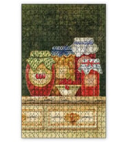 Cakapuzzle Vintage Reçel Kavanozları Puzzle Yapboz MDF (Ahşap) (120 Parça)