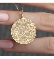 Kişiye Özel İhlas Suresi Kolye 925K Gümüş (Gold)