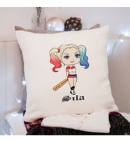 Harley Quinn Tasarımlı Yastık Kişiye Özel