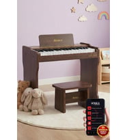 Midex CP-360C Ahşap Çocuk Piyanosu Pilli 37 Tuşlu Gerçek Piyano Tuşları