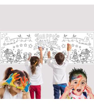 Yılbaşı temalı boyama posteri afiş yaz sil 50-150c