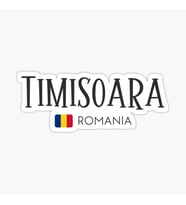 Timișoara - Romania Sticker yapıştırma Etiket 19CM