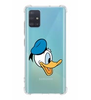 Samsung Galaxy A51  Köşe Korumalı Antişok Kapak Donald Duck Tasarımlı Şeffaf  Kılıf