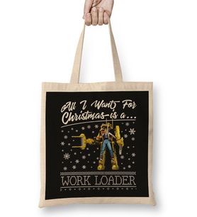 All I Want For Christmas Is A Work Loader Aliens Bez Çanta Uzun Saplı