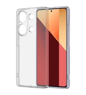 Coverzone Xiaomi Redmi Note 13 Pro 4G ile uyumlu K?l?f S�per Esnek Yap?l? Kamera Korumal? Toz ve Kirden Koruyan Silikon Redmi Note 13 Pro 4Gile uyumlu S�per ?effaf Kapak
