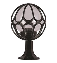 AVONNI BSU-68081-BSY-M1-KOP Siyah Boyalı Dış Mekan Aydınlatma E27 Aluminyum Akrilik Cam 25cm