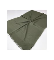 Düz Renk Cotton Seri Şal Eşarp Askısı ile Birlikte 75x200 cm Yeşil-75x200