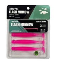 Caretta Flash Minnow 8cm 3.5gr 3 Adet Silikon Yem Pink Glow