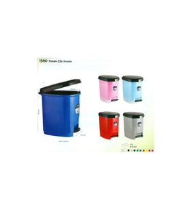 Ark Çöp Kovası Plastik Kapaklı Pedallı 20 LT 1580 (Karışık)