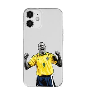 Iphone 12 Uyumlu Ronaldo Nazario Futbol Tasarımlı Şeffaf Telefon Kılıfı