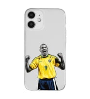 Iphone 12 Uyumlu Ronaldo Nazario Futbol Tasarımlı Şeffaf Telefon Kılıfı