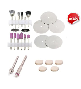 24 Parça Mini Taşlama Fırçalama Hobi Gravür Mini Hobi Seti 24 Parça