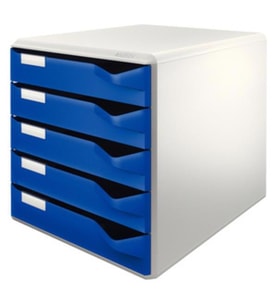 Leitz 5280 5 Çek.Evrak Rafı Mavi