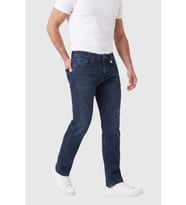 DeepSEA Erkek Regular Fit Standart Kesim Likralı Taşlanmış Lacivert Kot Pantolon – Esnek Pamuklu Jean 2600982
