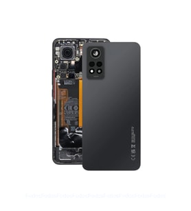 Xiaomi Redmi Note 12 Pro 4G Arka Kapak - Arka Pil Batarya Kapağı Kamera Lensli - 2209116AG Uyumlu (Siyah)