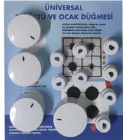 ARÇELİK   Uyumlu Set Üstü,Ankastre,Fırın Ve Ocak Düğme Takımı (Beyaz)