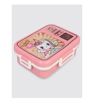 VAGONLIFE PASLANMAZ ÇELİK YEMEK KABI TEK KATLI 3 BÖLMELİ - LUNCH BOX 750 ML BL50555-1 - PEMBE UNICOR