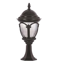 AVONNI BSU-68052-BSY Siyah Boyalı Dış Mekan Aydınlatma E27 Aluminyum Polikarbon Cam 25cm