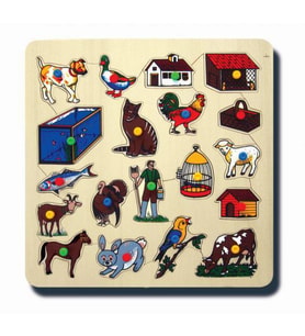HAYVANLAR VE BARINAKLARI (KULPLU) PUZZLE