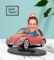 Kendin Tasarla  Vosvos Tasarımlı Karikatür Biblo