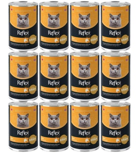 Reflex Plus Dana Etli Sos İçinde Et Parçacıklı Kedi Konservesi 400 Gr *12 ADET