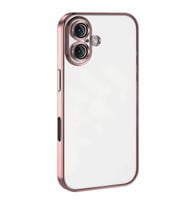 Iphone 16 Kılıf Lensli Silikon - Pembe
