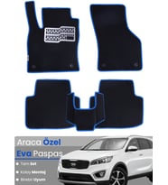 KİA SORENTO 5 KİŞİLİK (2015-2021) Uyumlu EVA Paspas Tam Set–Araca Özel,Kolay Montaj,Su Geçirmez