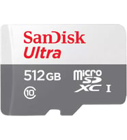 Sandisk - Kartlar 512Gb Ultra Lite Beyaz/Gri̇ Microsdxc 100Mb/S Sinif 10 Uhs- (Çok Renkli)