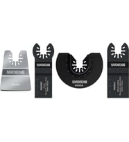 WORX WA5092 4 Parça Universal Metal, Ahşap Kesme ve Raspalama Aksesuar Seti