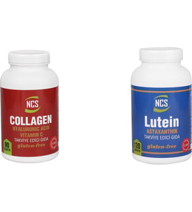 Ncs Collagen 1000 mg 90 Tablet Ncs Lutein 15 mg Astaxanthin 120 Tablet 2 Ürün Birden (Renksiz)